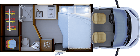 Implantation Nuit RAPIDO 606F