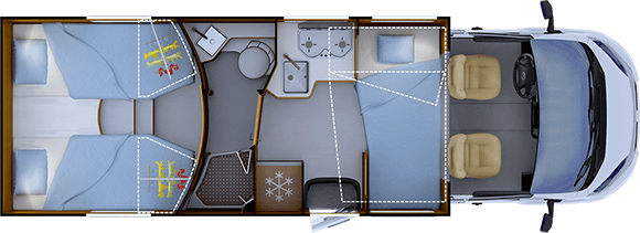 Implantation Nuit RAPIDO 666F