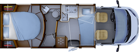 Implantation Nuit RAPIDO 686F