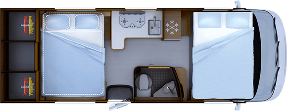 Implantation Nuit RAPIDO 854F