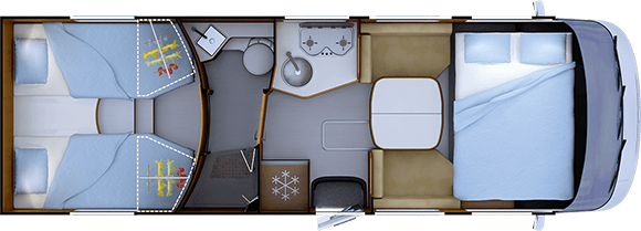 Implantation Nuit RAPIDO 866F